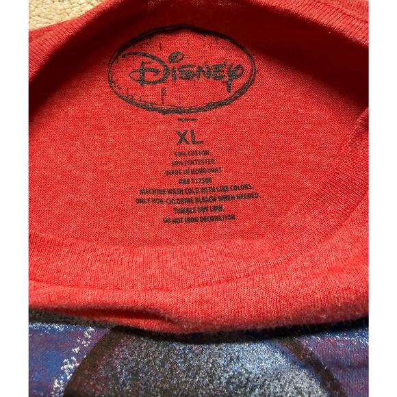 Disney Mickey Mouse Men’s XL Red Heather Graphic Tee Distressed Americana 1928 - Picture 3 of 6